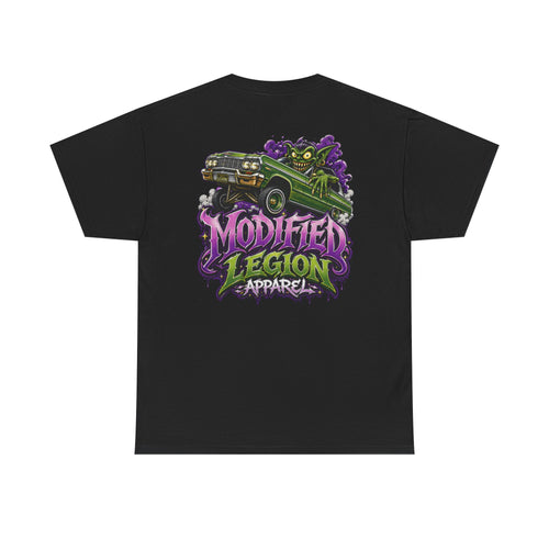 Modified Legion Apparel Tee — Retro Lowrider Graphic T-Shirt