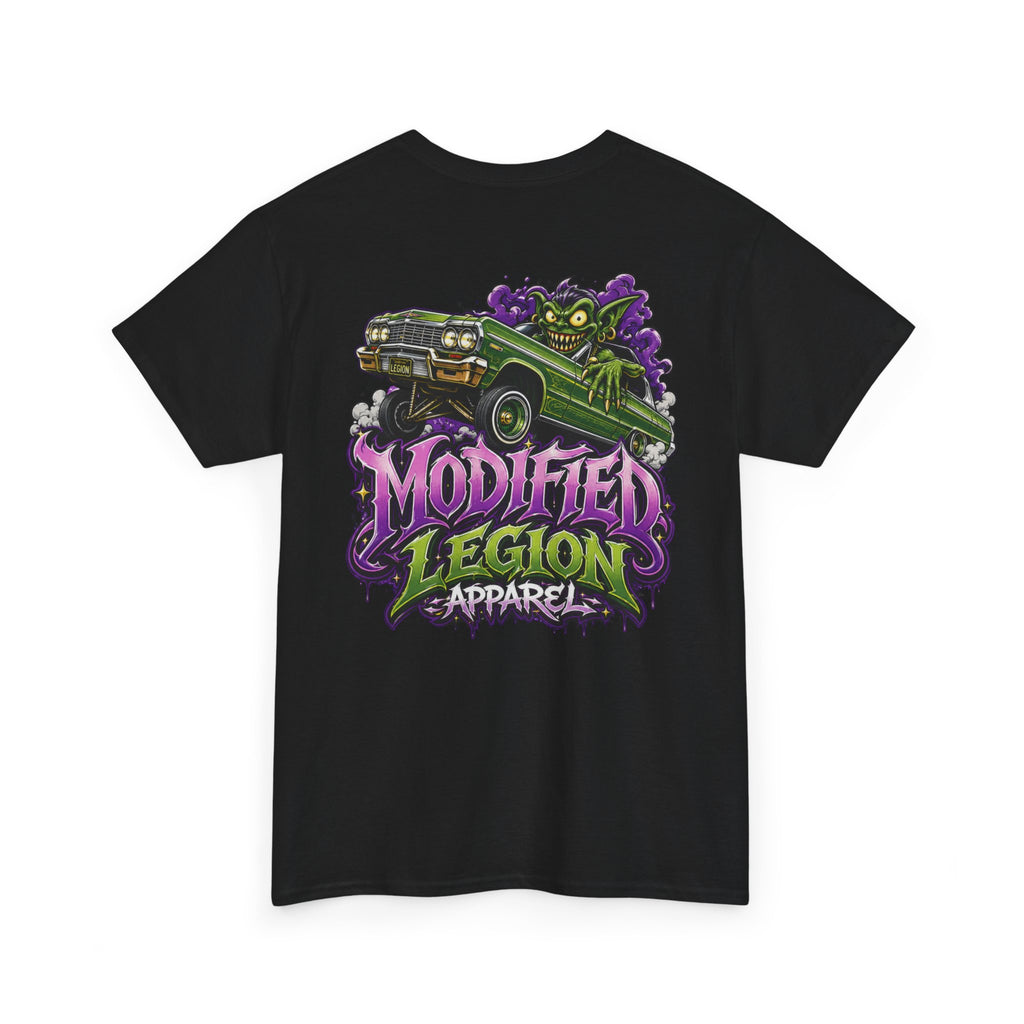 Modified Legion Apparel Tee — Retro Lowrider Graphic T-Shirt