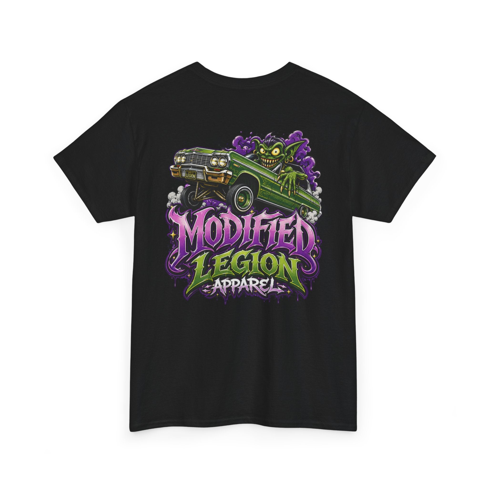 Modified Legion Apparel Tee — Retro Lowrider Graphic T-Shirt